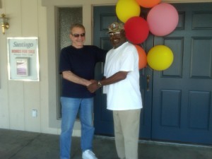 Richard Simonian (Left) of Affordable Community Living and the Veterans Affordable Housing Program and James B. (Right) (Click to enlarge)