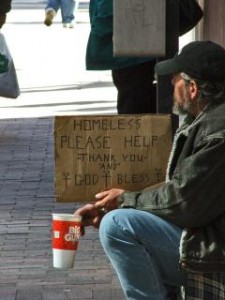 Homeless Man - Photo © Alan Knight